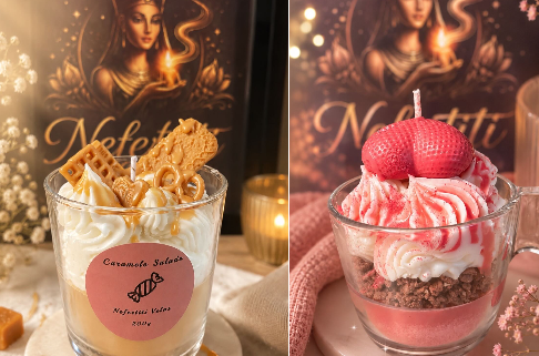 Vela de postre Caramelo Salado