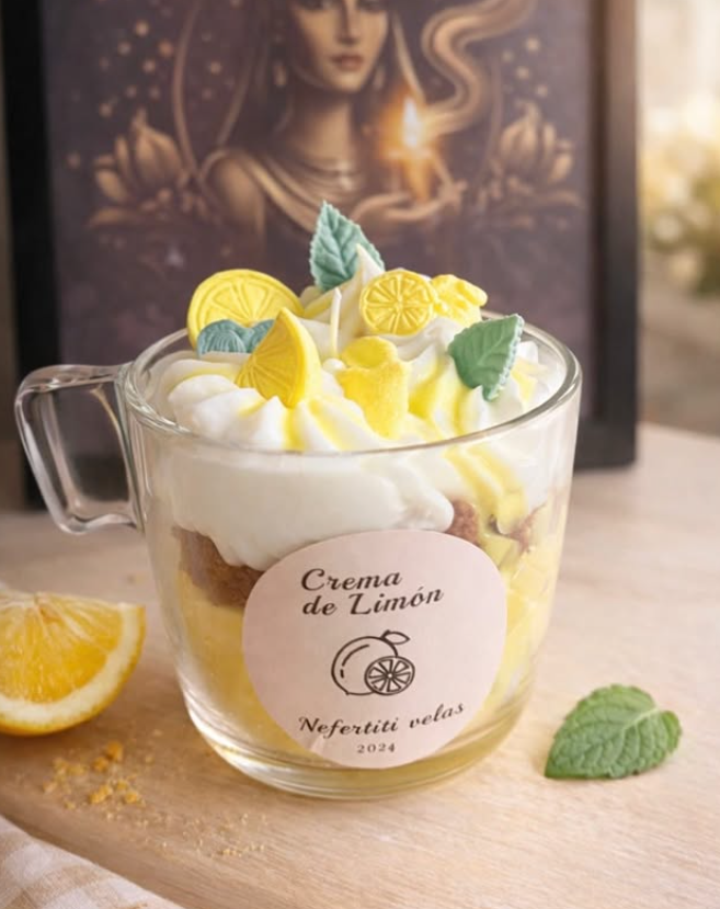 Vela Crema de limón de Nefertiti Velas
